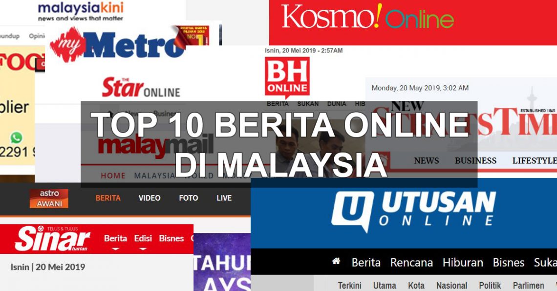 Top 10 Berita Newspaper Online di Malaysia 2019  Bomstart Media